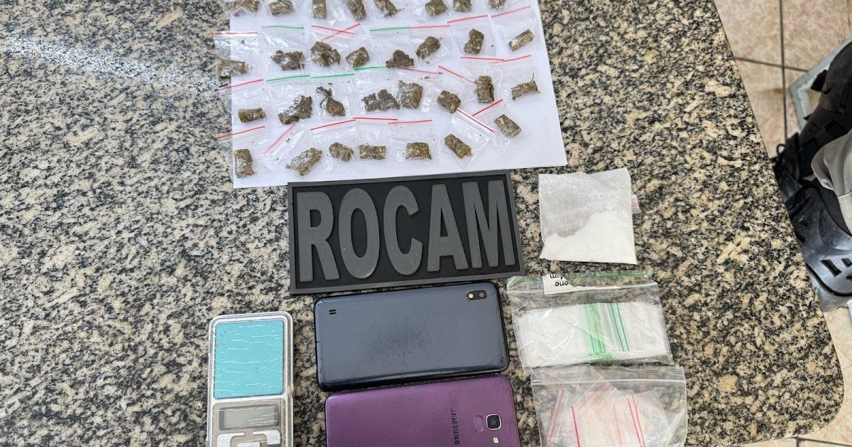 ROCAM do 2º BPM prende homem por tráfico de drogas em Mossoró/RN